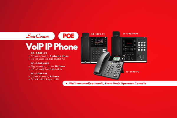 VoIP IP Phone Series: From 3 to 18 Lines with HD Audio