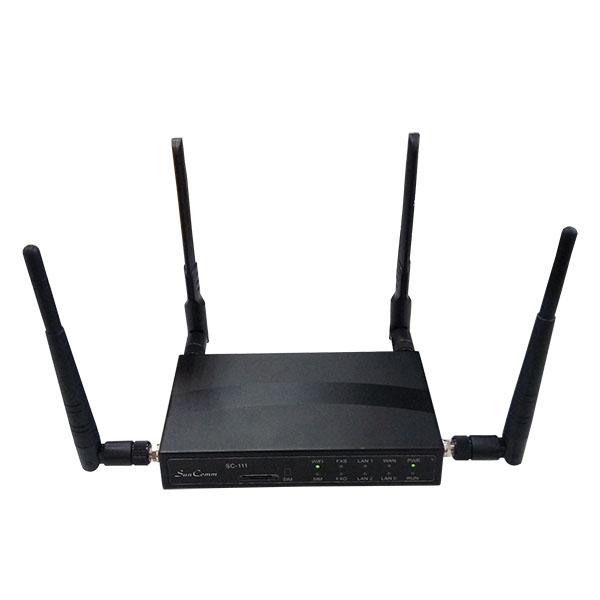 LTE Wifi ATA with 1SIM 1 FXS 1 FXO 1 WAN 4 LAN, WiFi AP Hotspot, 2.4GHz, VoLTE