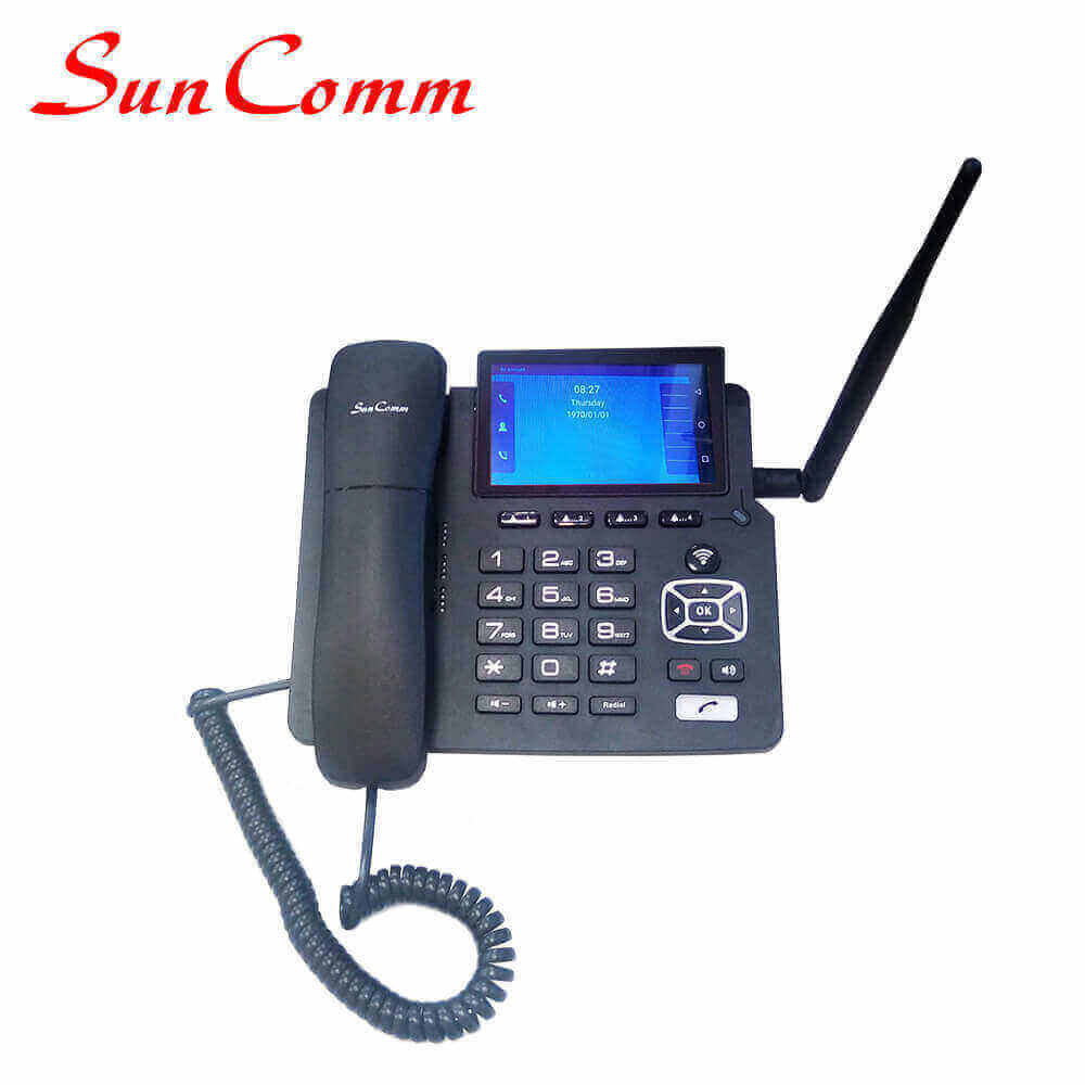 SunComm SC-9030-4GT Advanced Android 4G LTE Fixed Wireless Phone 2 SIM, Touch panel, Dual WiFi 5.0GHz, SIP, FOTA, VoLTE