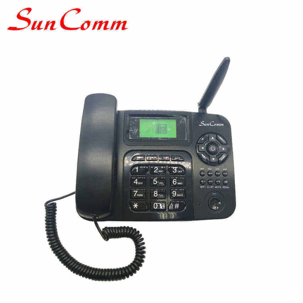 SunComm SC-9046Z-4GP 4G LTE Fixed Wireless Phone (FWP) with 1SIM, Mono LCD, WiFi AP Hotspot, 2.4GHz, AMR-WB, FDD and TDD, VoLTE