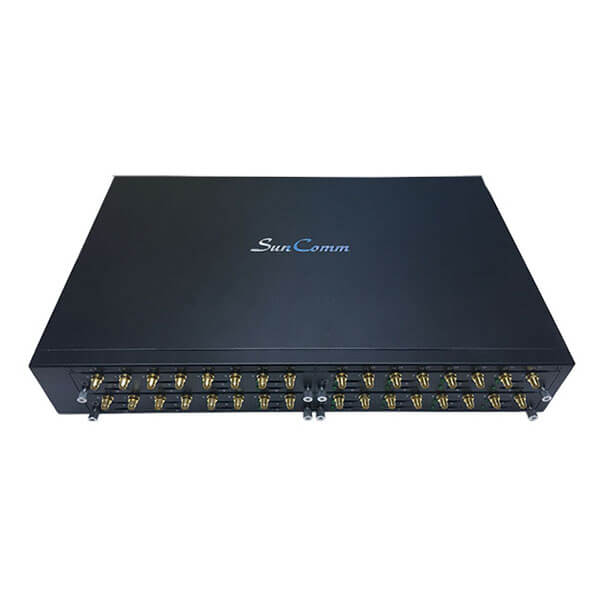 SunComm SC-3295-4G 4G LTE VoIP Terminal / 4G VoIP Gateway 32 SIM for 4G – VoIP connection, Call Center device, (covering 4G 3G 2G) VoLTE