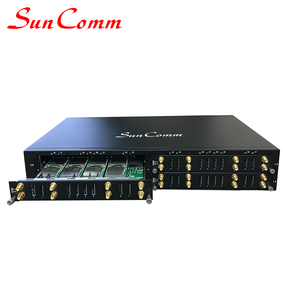 SunComm SC-3295E-4G 4G LTE VoIP Terminal / 4G SIP Gateway, 32 SIM/ 32 channels for European & Asian market (covering 4G 3G 2G)